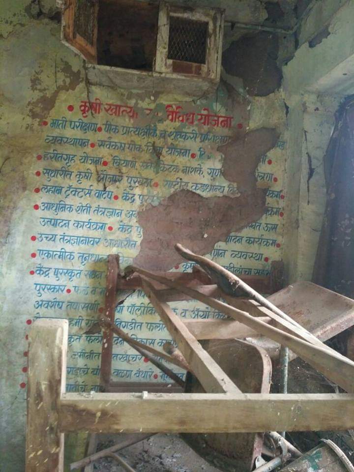 ताहाराबाद येथील कृषी मंडल कार्यालय वाऱ्यावरच!